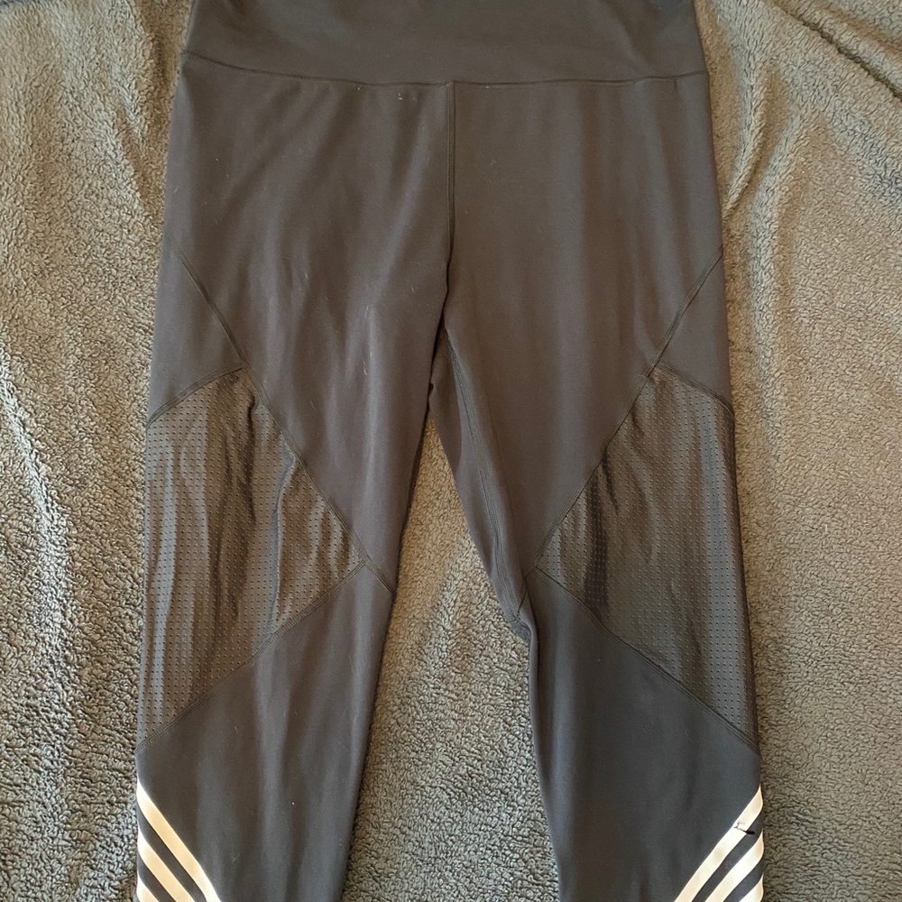 Adidas long leggings with mesh detailing